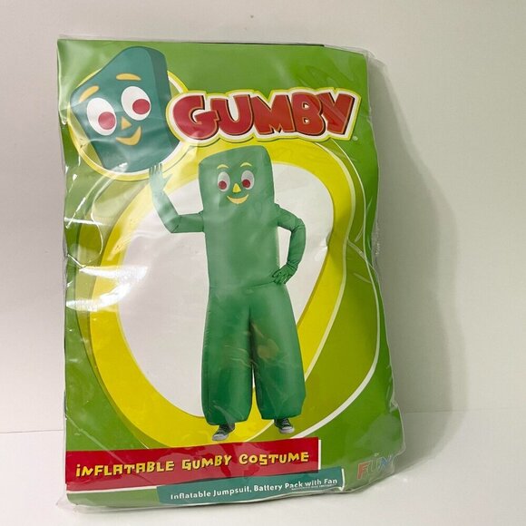 Gumby Costume Inflatable Adult Halloween - Picture 1 of 10